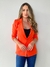 Blazer Alongado Nubia Laranja - Charme de Moça