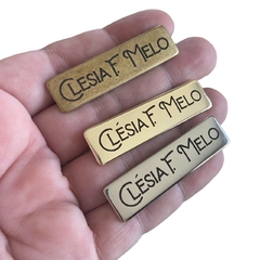 Placa Metal 1,3x5 com Garra
