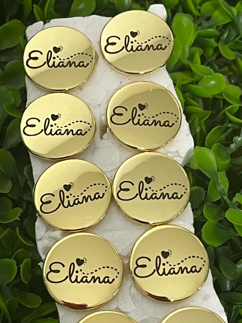 Placa Metal com Garra 2,2cm