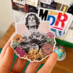 Sticker Spinetta con abanico