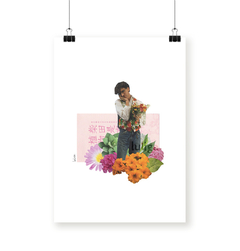 Imagen de Cuadro Charly con flores