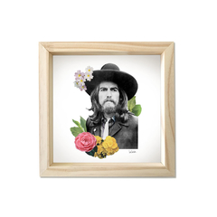 Cuadro George Harrison y un gorro en internet