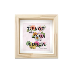 Cuadro Tu voz más linda