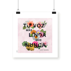 Cuadro Tu voz más linda en internet