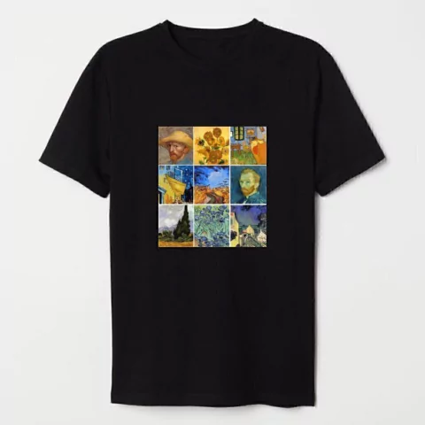 Remera Cuadros Van Gogh