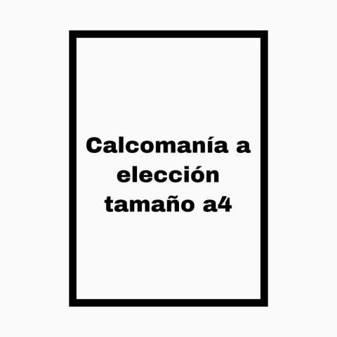 Calcomania A4