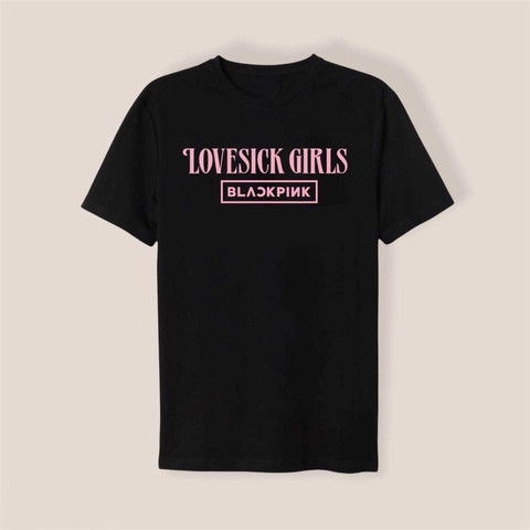 Remera Blackpink Lovesick Girls logo