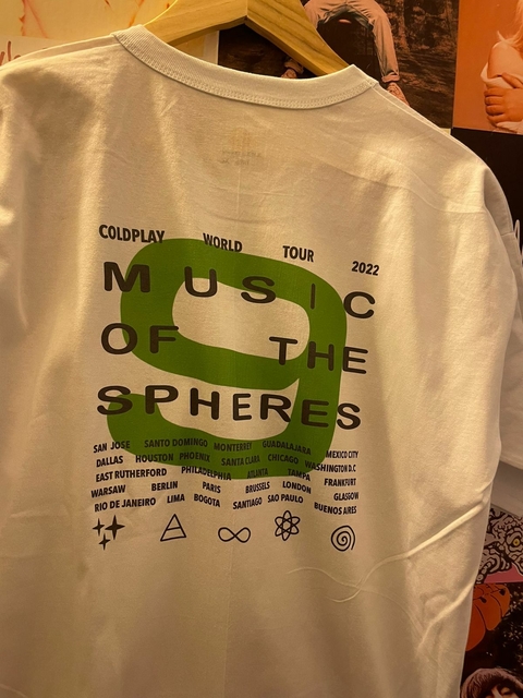 Remera Coldplay Music Of the Spheres