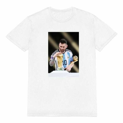 Remera Lio Messi Copa del Mundo