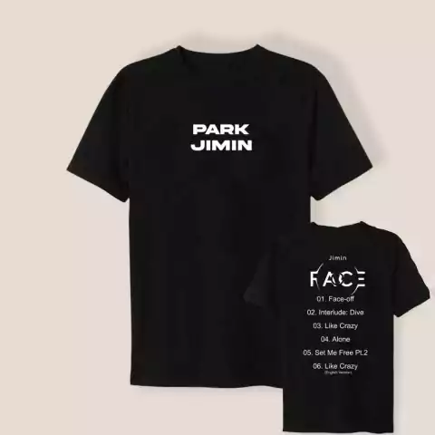Remera BTS Jimin Face Tracklist