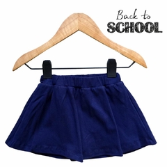 POLLERA CON SHORT COLEGIAL AZUL - comprar online