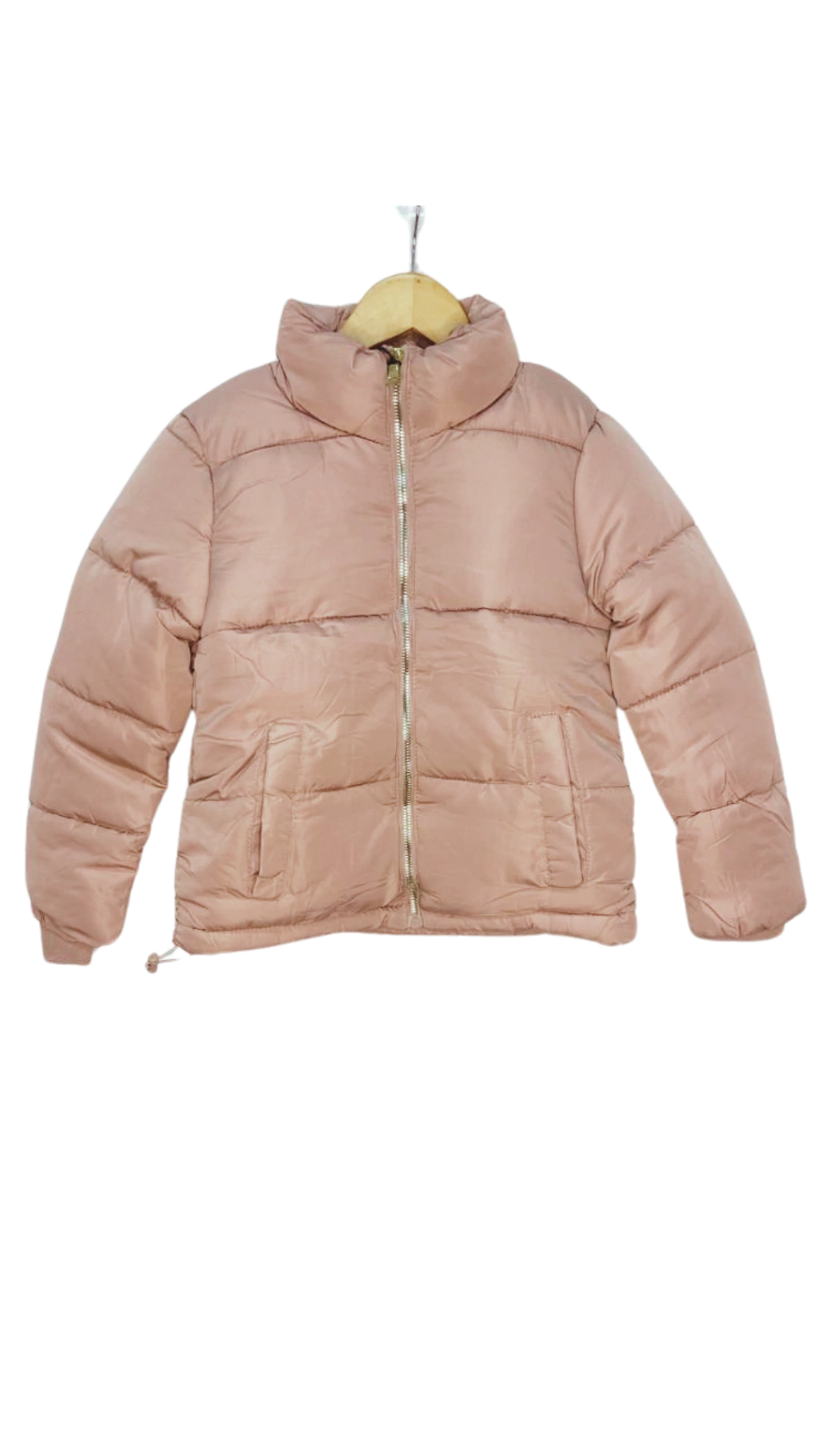 CAMPERA CON ABRIGO OVER ROSE CLARO