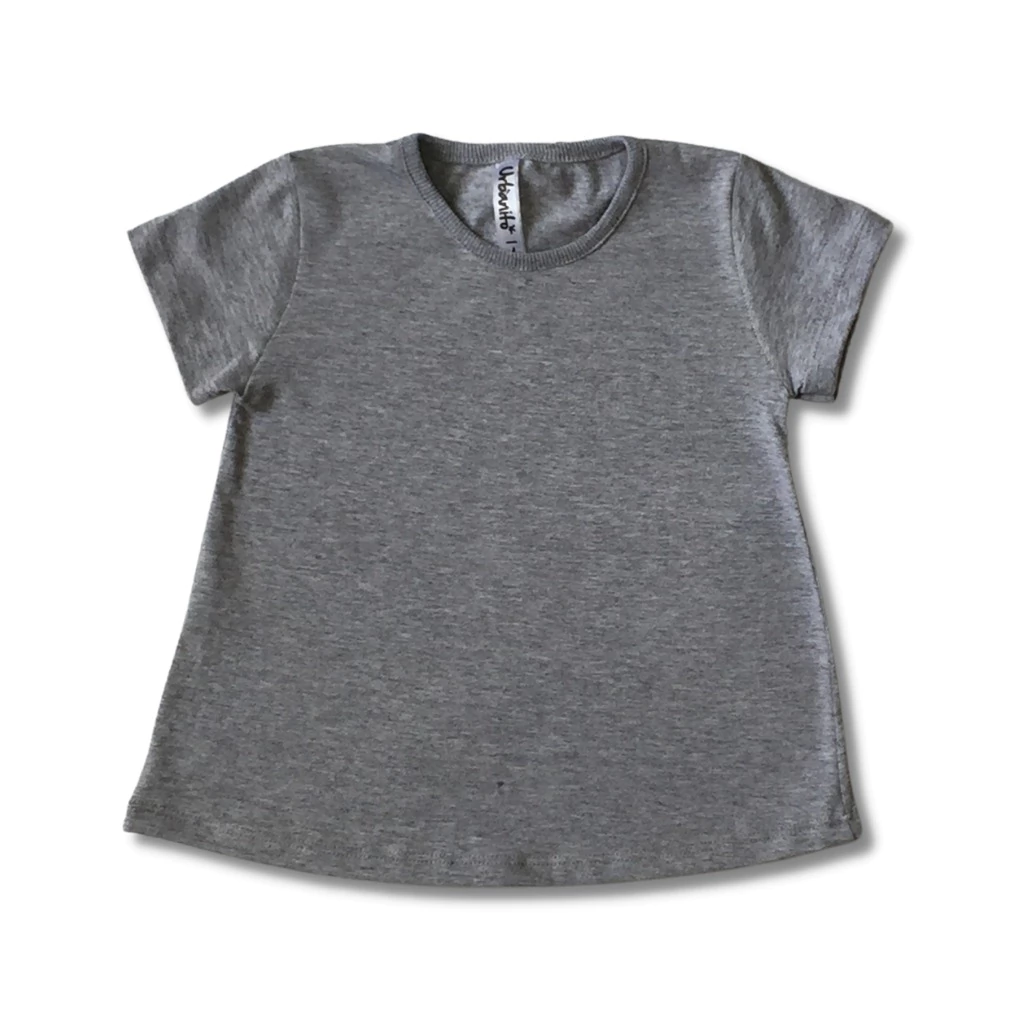 Remera Manga Corta Melange Colegial Nena