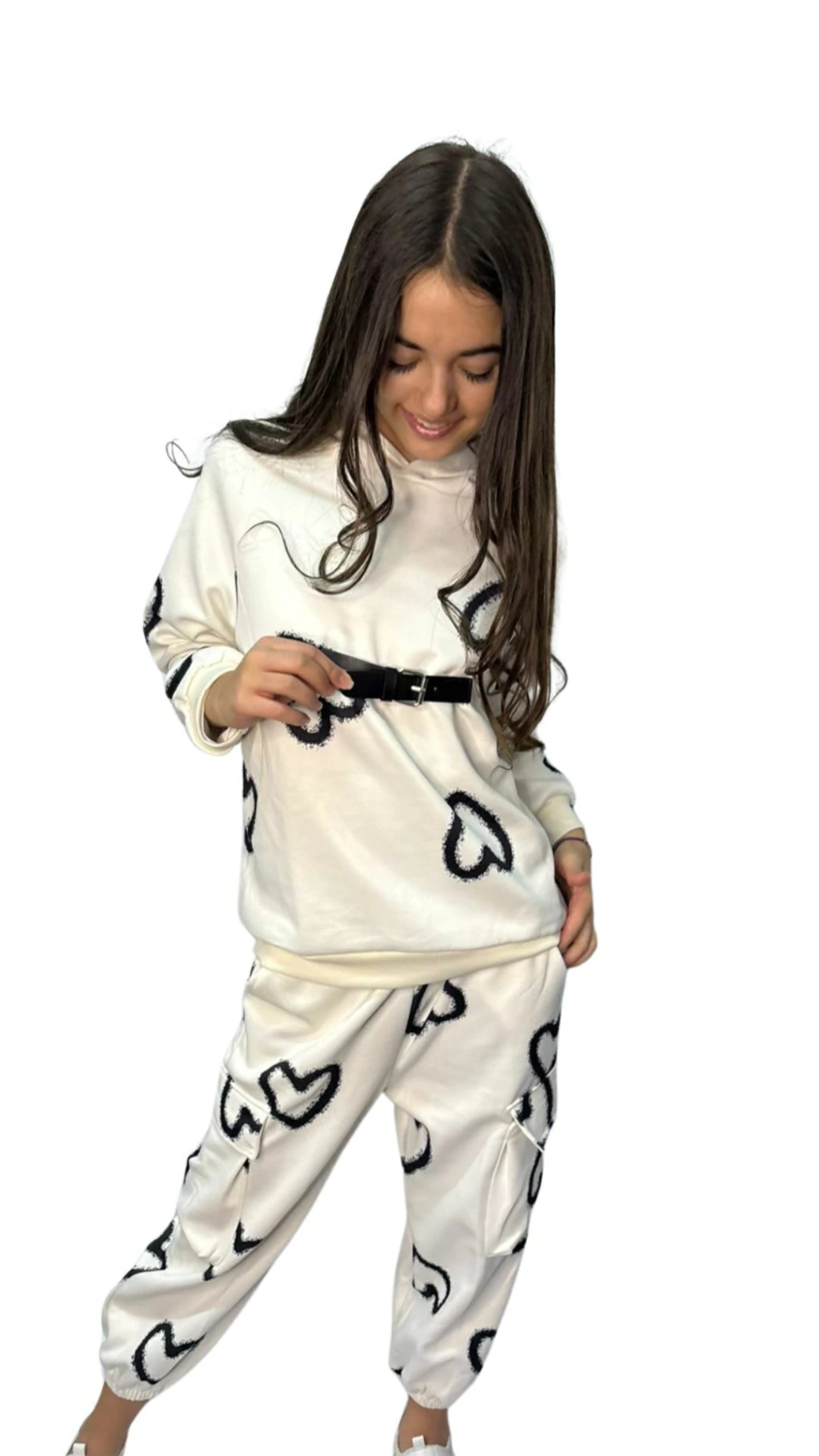 CONJUNTO BUZO + PANTALON CORAZON JOY CRUDO