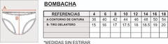 Imagen de Conjunto interior Melange Rayado violeta Bombacha+ corpiño (TABLA DE TALLES ULTIMAS FOTOS)