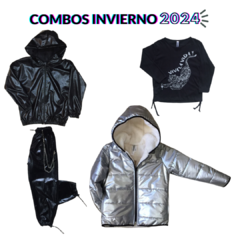 MEGA COMBO NEGRO + CAMPERA ABRIGO