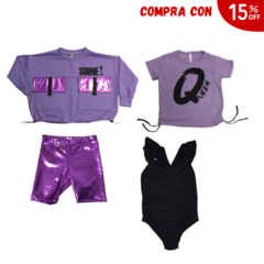 Mega Combo + Buzo Shine Violeta