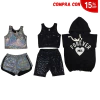 MEGA COMBO + CHALECO FOREVER ME NEGRO