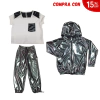 COMBO ENGOMADO + REMERA COMBINADA