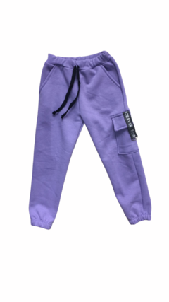 CONJUNTO BUZO CADENITA + BABUCHA CARGO VIOLETA en internet