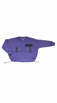BUZO CARGO FOREVER VIOLETA FRISA - comprar online