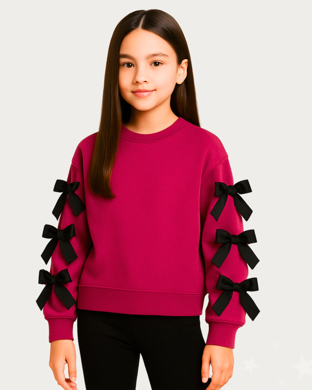 33904 Buzo Fucsia Con Moños