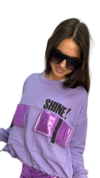 32956 Buzo Rustico SHINE Lila Combinado Foil Violeta - comprar online