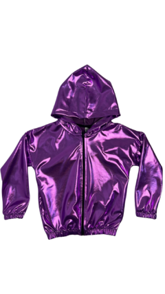 CAMPERA ENGOMADA VIOLETA - comprar online