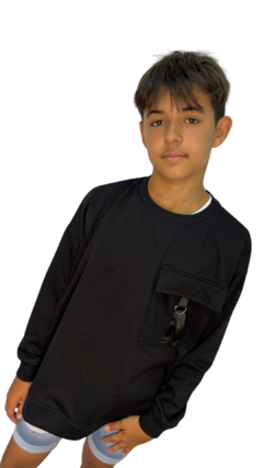 MAXUBUZO RUSTICO NEGRO C/BOLSILLO - comprar online