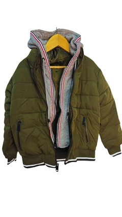 CAMPERA DOBLE DESMONTABLE VERDE SECO en internet