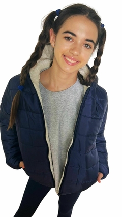 CAMPERA ABRIGO AZUL ESCOLAR NENA - tienda online