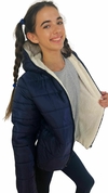 CAMPERA ABRIGO AZUL ESCOLAR NENA - comprar online