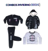 MEGA COMBO DE INVIERNO + CAMPERA DE ABRIGO NEGRA