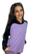 Buzo Lila/Negro Combinado - comprar online