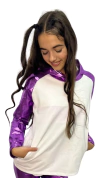 Buzo Blanco/Violeta Combinado - comprar online