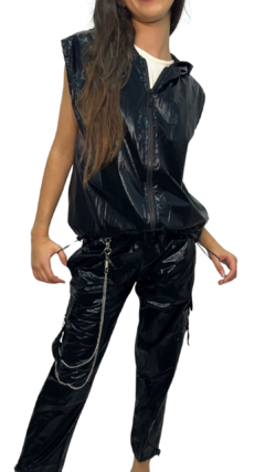 Conjunto Rompeviento Metalizado Negro - tienda online