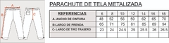 Parachute Metalizado Engomado Negr (TABLA DE TALLES ULT FOTO) - tienda online