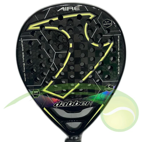 Paleta Dabber - Aire Carbono 24K Flat Surface Negra y Amarilla - comprar online