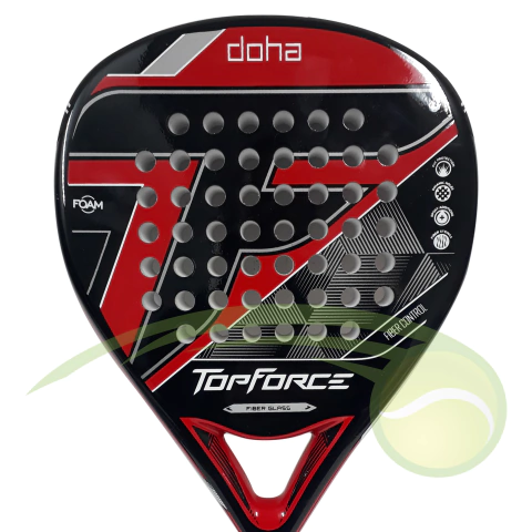 Paleta Top Force - Doha FiberGlass Foam (Roja)