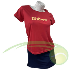 Remera Wilson - Logo Rosa/Amarillo Mujer