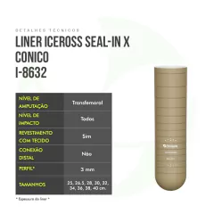 Liner Transfemural Cônico Iceross Seal In X I-8632 - Ossur