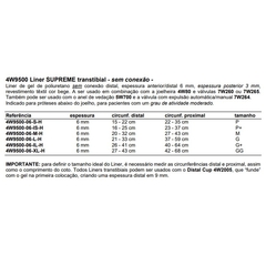 Liner Transtibial Sem Conexão Supreme Gel Suspension 4W9500 - Lite Wagner