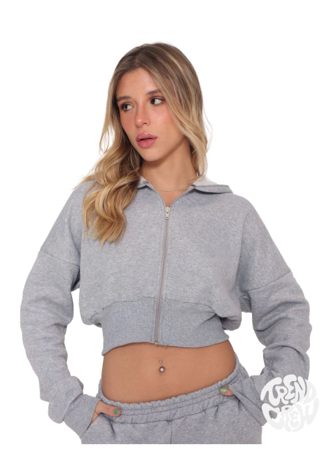 MOLETOM JAQUETINHA CINZA