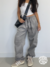 CALÇA CARGO COTELÊ CINZA - comprar online