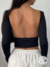 CROPPED LUA LONGO PRETO - Trend Crew 