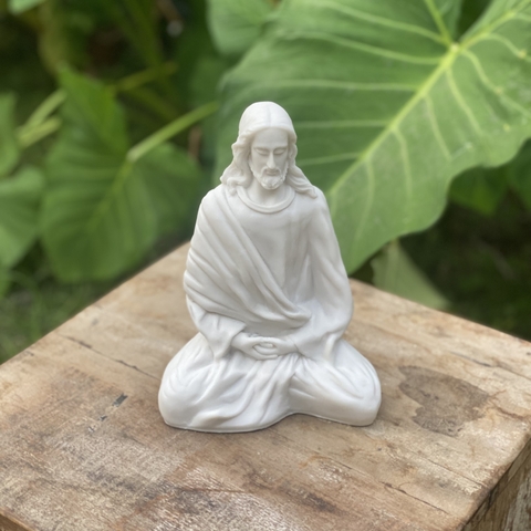 Escultura Jesus Meditando Marmorite - Zenz Arts
