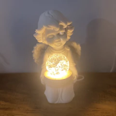 Luminária Anjo USB - Mármore (22cm) na internet