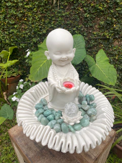 Fonte de Água Buda Lótus - Sanfonada - Marmorite - comprar online