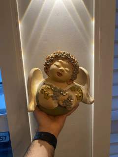 Escultura Anjo Cerâmica - Feito 100% à mão - loja online
