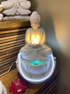 Fonte Luz c/ Luminária Buda - M- Pó de Pedra (62cm) - comprar online